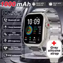 2025 New For Xiaomi Smart Watch Men Women 1.85-Inch HD AMOLED Full Touch Screen IP68 Waterproof Bluetooth Call SmartWatch Man